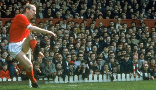 Platz 4: Sir Bobby Charlton (von 1953 - 1973 bei Manchester United, 758 Spiele)