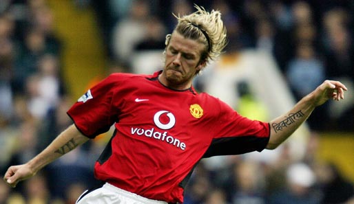 Platz 7: David Beckham (von 1991 - 2003 bei Manchester United, 265 Spiele)