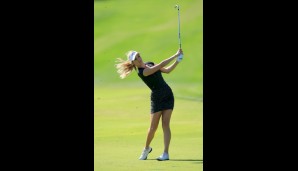 Paige in action auf der ersten Runde der Dubai Ladies Masters