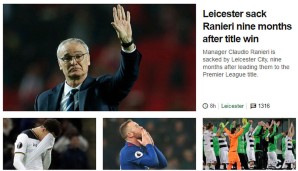Ziemlich nüchtern berichtet die BBC über das Aus des Erfolgs-Coaches, aber...