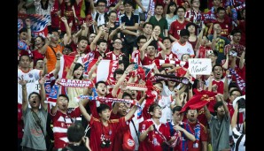 Auf der ganzen Welt wird der FC Bayern gefeiert - hier während der Asien-Tour 2012 in Guangzhou