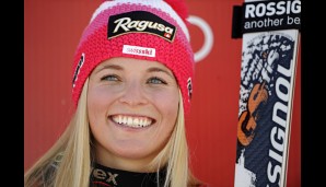Die Schweizer Rennläuferin Lara Gut ist eine strahlend-schöne Erscheinung. Kein Wunder, dass sich die Kameras um sie scharen
