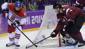 Arvid Rekis (r.) nahm mit Lettland an den olympischen Winterspielen in Sotschi teil