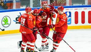Marschiert bei der Eishockey-WM durch die Gruppenphase: Die russische Nationalmannschaft.