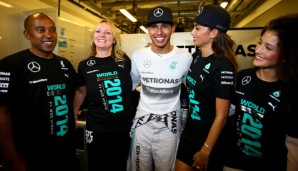 Lewis Hamilton bekam in Abu Dhabi Unterstützung von seiner Familie und Nicole Scherzinger