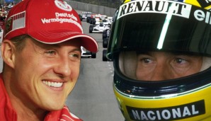 Michael Schumacher und Ayrton Senna holten zusammen zehn Weltmeisterschaften in der Formel 1