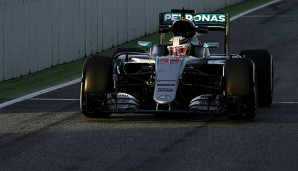 Lewis Hamilton auf dem Circuit de Catalunya