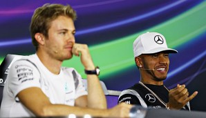 Nico Rosberg und Lewis Hamilton liefern sich in Abu Dhabi den Kampf um die WM