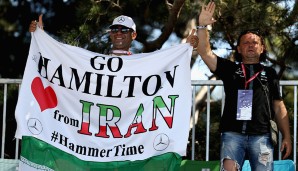 Apropos Hamilton: Dieser darf sich in Baku über viel Zuspruch aus dem Iran freuen