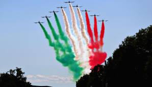 Die Kampfbomber mit den italienischen Nationalfarben dürfen in Monza natürlich nicht fehlen