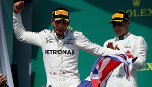 Lewis Hamilton bejubelt seinen 56. Karrieresieg