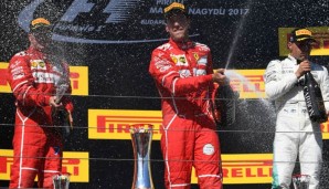 Beim Ungarn-GP triumphierte Sebastian Vettel