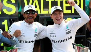 Lewis Hamilton und Valtteri Bottas feierten in Monza einen Doppelsieg für Mercedes