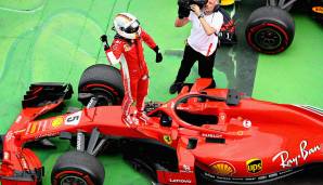 Platz 1: Sebastian Vettel (Ferrari) - 413 Punkte.