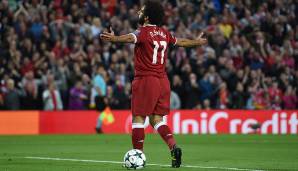 Platz 16: Mohamed Salah (FC Liverpool) - Geschwindigkeit: 93