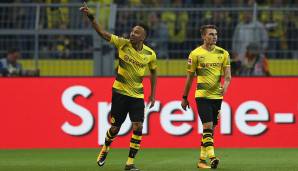 Rang 2: Pierre-Emerick Aubameyang (Borussia Dortmund) - 15 Tore in 12 Spielen