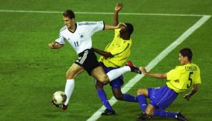 Zwei Fußball-Größen, ein Endspiel. Im WM-Finale 2002 von Yokohama trafen sich beide Teams erstmals bei einer Weltmeisterschaft.