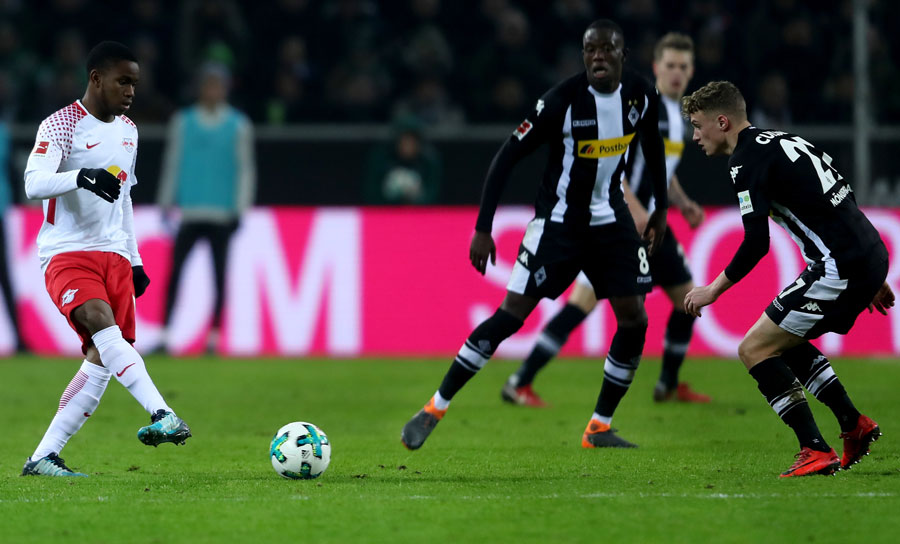 03.02.2018 - Ademola Lookman (RB Leipzig) - Gegner: Borussia Mönchengladbach.