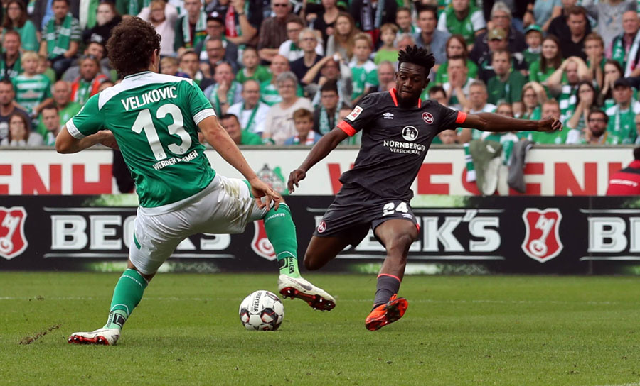 16.09.2018 - Virgil Misidjan (1. FC Nürnberg) - Gegner: Werder Bremen.