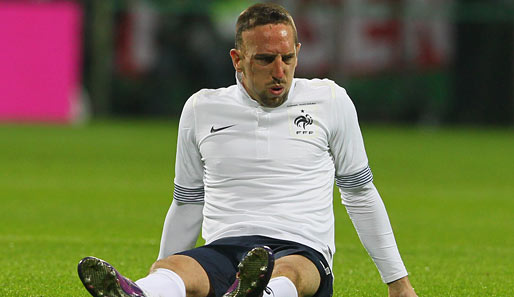 Franck Ribery verletzte sich beim Länderspiel zwischen Frankreich und Deutschland