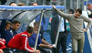 Joe Zinnbauer (r.) und der HSV bekommen es am Sonntag mit Bremen zu tun