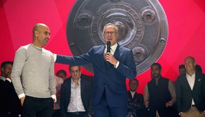 FCB-Vorstandschef Karl-Heinz Rummenigge würde gerne mit seinem Trainer Pep Guardiola verlängern