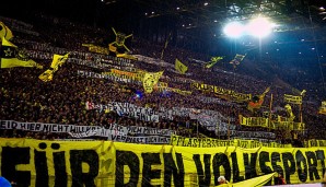 Die Fans von Borussia Dortmund müssen gegen Wolfsburg der Süd-Tribüne fern bleiben