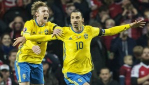 Emil Forsberg spielte in Schwedens Nationalelf mit seinem Vorbild Zlatan Ibrahimovic zusammen