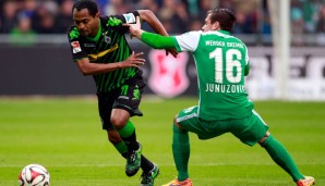 Platz 10: Raffael (Borussia Mönchengladbach) – 49 erfolgreiche Dribblings / 104 Dribblings insgesamt