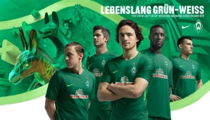 Lebenslang grün-weiß: Werder in der neuen Saison ins grün-grün.