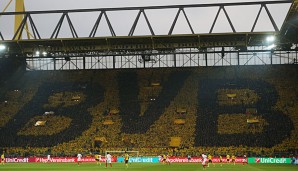 Die Fans von Borussia Dortmund bezeichnen ihren Stehplatzbereich als Gelbe Wand