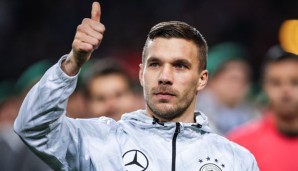 Lukas Podolski sorgt sich nicht um den Modeste-Abagang
