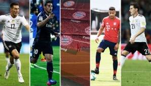 Die Ausfstellungsvarianten des FC Bayern München für die Saison 2017/2018