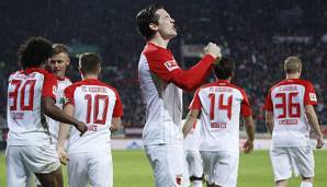Michael Gregoritsch erzielte für den FC Augsburg das entscheidende 1:0 gegen RB Leipzig