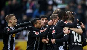 PLatz 12: Borussia Mönchengladbach - Spielanteil Legionäre: 66,8% - Tore: 9:14 - Punkte: 25.