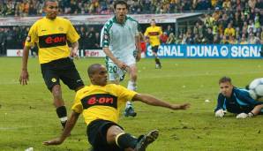 34. Spieltag, Saison 2001/02: BORUSSIA DORTMUND - Werder Bremen 2:1.