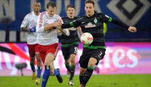 Platz 7: Marko Arnautovic (Werder Bremen) am 27.01.2013 gegen Hamburg: 11 Sekunden