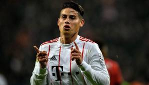 Platz 2: James Rodriguez, FC Bayern (13,8 Prozent der Stimmen).