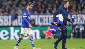 Mark Uth vom FC Schalke 04 verletzte sich im Spiel gegen Eintracht Frankfurt.