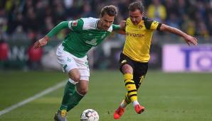 PLATZ 15: Sebastian Langkamp (SV Werder Bremen) - Zweikampfquote: 63,08 Prozent.