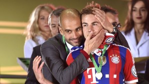 Pep Guardiola Mario Gotze Bayern