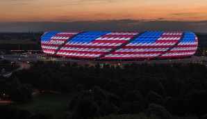 Am Independence Day strahlte die Allianz Arena in den Farben der US-amerikanischen Flagge