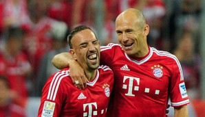 Arjen Robben und Franck Ribery spielen seit acht Jahren gemeinsam beim FC Bayern