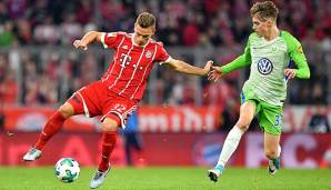 Joshua Kimmich war einer der Lichtblicke beim Remis des FC Bayern gegen Wolfsburg