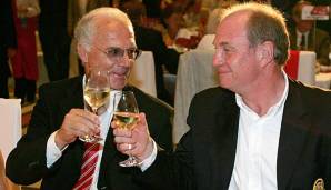 Gute Freunde kann niemand trennen: Franz Beckenbauer und Uli Hoeneß