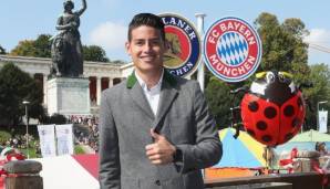 James Rodriguez vom FC Bayern München ist von Real Madrid ausgeliehen.