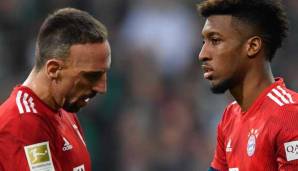 Franck Ribery (l.) wird den FC Bayern voraussichtlich im Sommer 2019 verlassen.