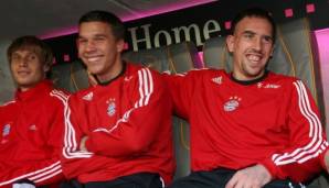 Lukas Podolski und Franck Ribery spielten gemeinsam für den FC Bayern München.