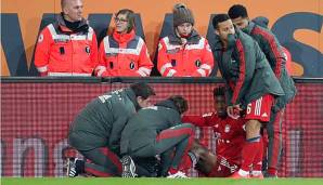 Droht eine erneute lange Pause? Kingsley Coman verletzte sich gegen den FC Augsburg erneut am Sprunggelenk.
