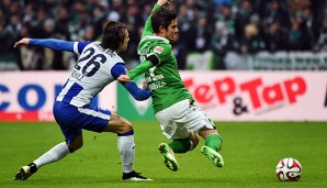 Hertha BSC und Werder Bremen lieferten sich eine umkämpfte Partie